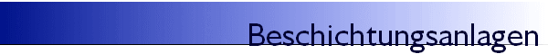Beschichtungsanlagen